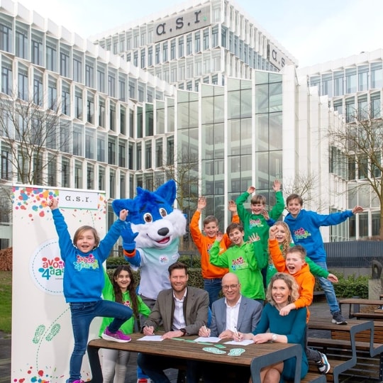 Afbeelding van het tekenmoment van asr en de avondvierdaagse