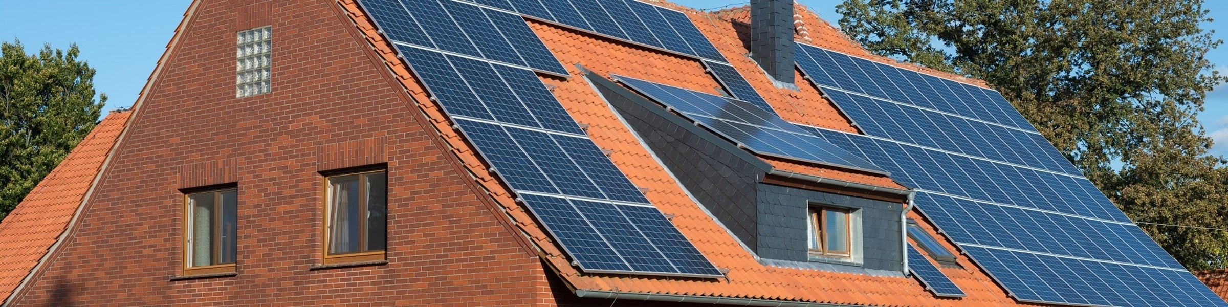 Huis met zonnepanelen