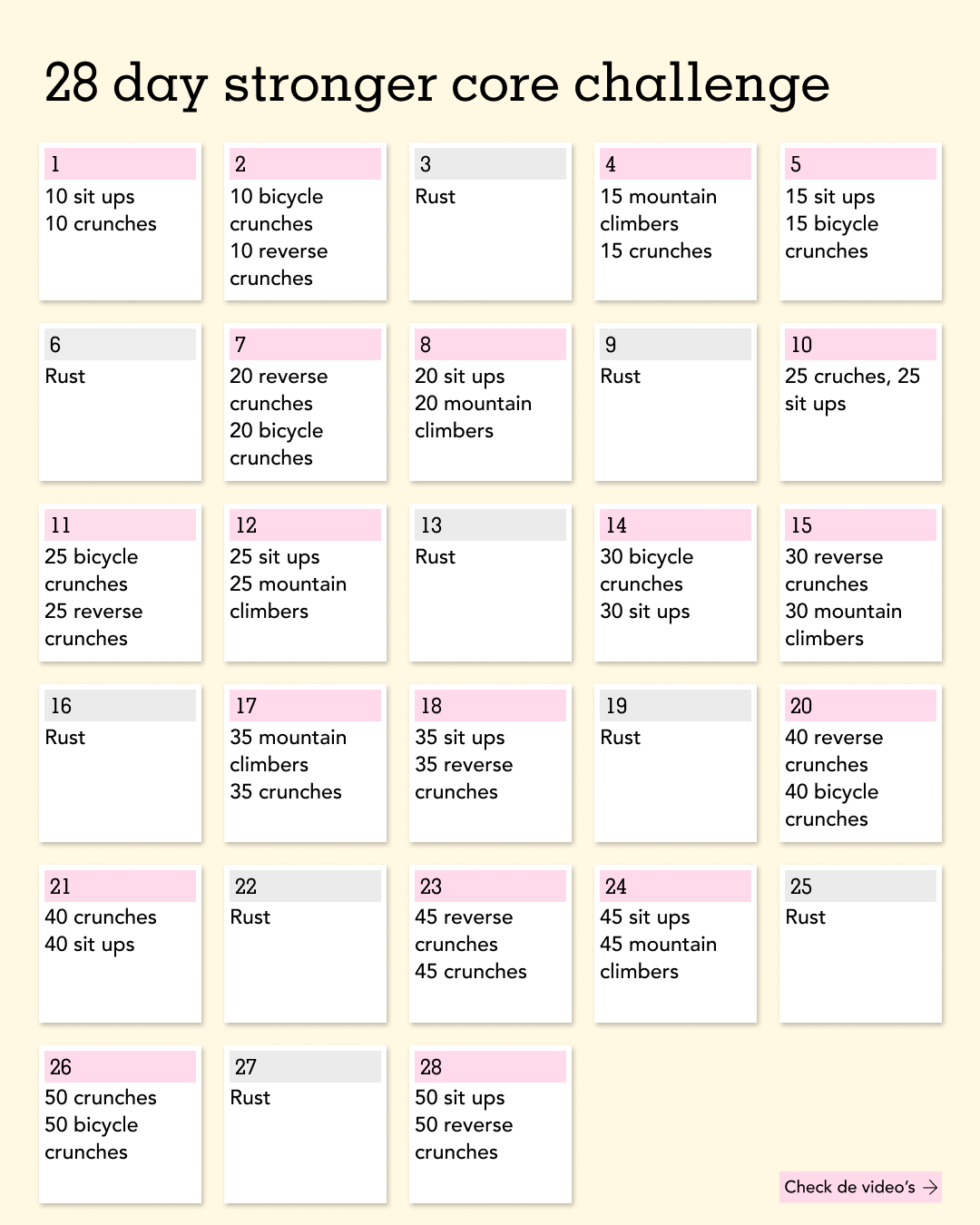 28 day challenge